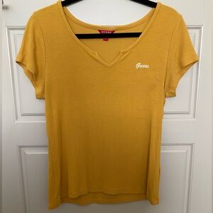 L mustard-yellow casual shirt by GUESS